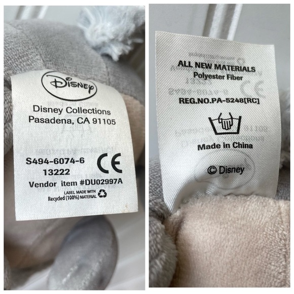 Disney Store Clover Rabbit Sofia the First Plush 7 inch gray unisex soft - Picture 6 of 9